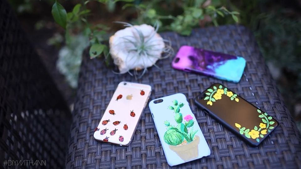 4 cách vẽ ốp lưng điện thoại bằng màu nước đẹp cực
